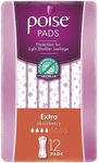 Poise Pads For Bladder Leaks Extra 12 Count