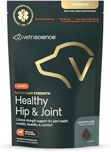 VETRISCIENCE Veterinary Strength Healthy Hip & Joint Chews - Joint Health Supplement for Dogs - Supports Mobility & Flexibility - 60 Count