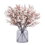 N&T NIETING Gypsophila Artificial Flowers, Baby Breath Artificial Flowers 12Pcs Real Touch Fake Flowers for DIY Wedding Bouquet Party Table Centerpieces Flower Arrangements and Home Decor(White)