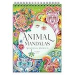 Mandala Adult Colouring Books by Colorya - A4 Size - Animal Mandalas Colouring Book for Adults - Premium Quality Paper, No Medium Bleeding, One-Sided Printing