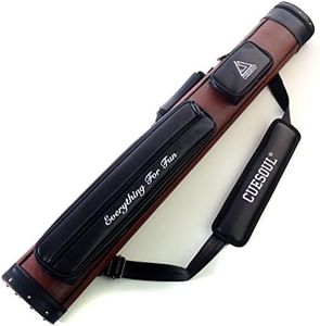 CUESOUL Soocoo Series 2x2 Hard Pool Cue Case -Holds 2 Cue Butt and 2 Cue Shafts,Four Color Available (CSCC-R211)