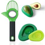 Avocado Slicer, Avocado Multi Tool and Avocado Saver, Avocado Cutter 3 in 1 with Grip Handle and Avocado Keeper with Good Grip Handle,Suitable for Fruit & Vegetable Sheller Kitchen Tools