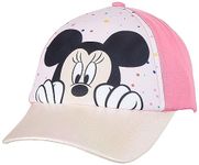 Amazon Brand - Symbol Pack of 1, Frozen Printed Cap for Girls, 100% Cotton, Official Disney Licensed Product (AW23SYDNYGC01_Pink 2_2-8 Years)