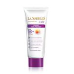 La Shield Lite SPF 50 PA+++ Mineral Sunscreen | Skin brightening in 3 Weeks| No White cast | Broad spectrum | Oil-free | PA +++ | Dermatologist Prescribed | All Skin types | 50g
