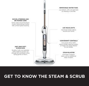 Shark Steam Mop – White/Grey Floor Cleaner