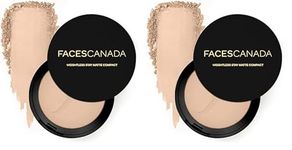 FACESCANADA Weightless Stay Matte Finish Compact Powder - Ivory, 9 G | Non Oily Matte Look | Evens Out Complexion | Hides Imperfections | Blends Effortlessly | Pressed Powder For All Skin Types