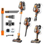TC-JUNESUN 600W Powerful Corded Stick Vacuum Cleaner with 20000pa Suction, 2 Speed Modes, Lightweight Design for Hardwood Floors & Home Cleaning，23FT Cord Vacuum
