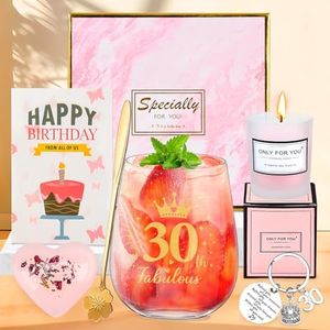 Regalos Cumpleaños Mujer, Regalos 30 Años Cumpleaños para Mujeres, Regalos Originales para Mujer, Copas De Vino Personalizadas Regalos para Mamá, Esposa, Hermana, Tía, Maestra, Mejores Amigas