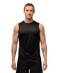 DANISH ENDURANCE Gym Tank Top, Running Vest, Sleeveless, Muscle Fit, for Men, Black, M