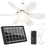 WVMNQO Portable Solar Ceiling Fan w