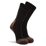 Fox River Heavyweight Steel-Toe Crew Cut Socks (2 Pack), Medium, Black