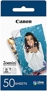 Canon Carta Fotografica, Grigio, 7.6 cm, 50 Fogli