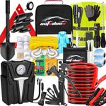 AUTODECO Roadside Car Emergency Kit - 136Pcs Premium Heavy Duty Car Safety Kit Emergency Kits for car