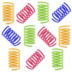 NATUCE 12 Pieces Interactive Cat Toys, Colorful Spring Cat Toy Plastic Coil Spiral Springs Durable Interactive Toys for Cat Kitten Pets Novelty Gift, Toys for Cat, Cat Chew Toys, Teeth Cleaning