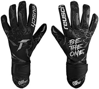 Reusch Pure Contact Infinity Goalkeeper Gloves with Very Good Grip and Inseam Cut, 9