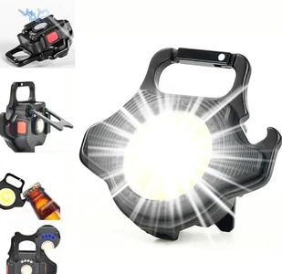 linterna LED recargable, XRR mini llavero de luz LED con base magnética linterna de bolsillo portátil súper brillante para reparación, emergencia, perro de paseo y camping al aire libre