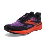 BROOKS Women's Launch GTS 9 Sneaker, Black Bellflower Fiesta, 3.5 UK