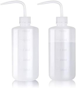 Tattoo Wash Bottle- Melphoe 2Pcs 500ml Water Squirt Bottle Succulent Watering, Safety Rinse Bottle Watering Tools, Tattoo Supplies, Irrigation Squeeze Sprinkling Can Wash Plant Bottle (White)