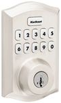 Kwikset 620TRLZW700-15S Traditional Home Connect Keypad Connected Smart Lock Deadbolt with Z-Wave 700 and SmartKey Satin Nickel Finish