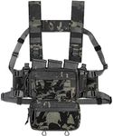 ACETAC S.O.P. Tactical Chest Rig with 5.56/7.62 Magazine Pouch Holder, Pistol Pouch, Wing Pouch, Molle Dangler Pouch