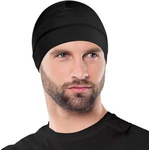 OutdoorEssentials Sottocasco Moto - Cappello Running Uomo Termico - sotto Casco per Bici Elastico e Invernale - Berretto Sportivo per Ciclismo e Corsa