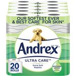 Andrex Ultra Care Toilet Paper - 20 Toilet Roll Pack