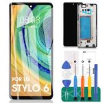 for LG Stylo 6 LCD Screen Replacement Display for LG Q730 Screen Replacement for LG Stylo 6 LM-Q730MM Replacement Screen Touch Digitizer Assembly Repair Kits with Frame LMQ730TM LM-Q730TM Blue