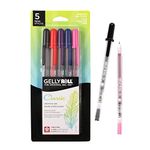 Sakura Gelly Roll Gel Pens - Fine Point Ink Pen for Journaling, Art, or Drawing - Assorted Colored Ink - 5 Pack