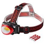 Dekton Pro Light Xa55 Pathfinder Head Torch - 55 Lumens / 10m Distance- High Intensity Leds| Headband With Over-head Strap| One Button Action| 3 X Aaa Batteries Included| Headtorch Dimensions 4*7*5