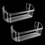 Refrigerator Lower Door Shelf Bin 240323002 by Fetechmate Compatible with Frigi-daire Ken-more Bottom 2 Shelves on Refrigerator Side Replace 240323005 240323006 240323009 240323010 AP2115742-2 Pack