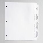 ESTATE PLANNING INDEX TAB DIVIDERS – SETS of 12. Pre-Printed with helpful categories to keep your important papers organized. (1)