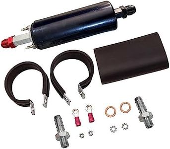 A-Team Performance Parts - LS Universal High Flow & Pressure External Inline 255LPH Fuel Pump Kit - Replacement for GSL 392 Walbro Black