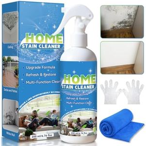 Halldeli Mold Stain Cleaner Spray, Wall Cleaner Spray, All Purpose Cleaning Spray for Home Surfaces, Bathrooms, Kitchens, Showers, Basements & Outdoor Areas, Multipurpose Remover for Dirt, Dust, Oil
