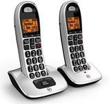 BT 4000 Cordless Landline House Phone, Big Buttons, Advanced Nuisance Call Blocker, Twin Handset Pack