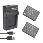 Newmowa® DMW-BCG10 Replacement Battery (2-Pack) and Portable USB Charger kit for Panasonic DMW-BCG10, DMW-BCG10E, DMW-BCG10PP and Panasonic Lumix DMC-3D1, DMC-TZ6, DMC-TZ7, DMC-TZ8, DMC-TZ10