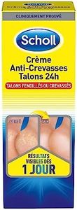 Scholl Crème Pieds Anti-Crevasses Talons fendillés ou crevassés 24h 60ml