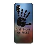 Case for ZTE Zmax 11 Z6251 Soft Cell Phone Case Black Silicone Mobile Back Protective Cover (Don't Touch My Phone)