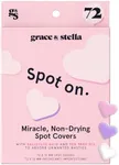 grace & stella Award Winning Pimple Patches For Face (Heart, 72 Count) - Hydrocolloid Acne Patches for Face - Dermatologist Tested, Vegan, Cruelty-Free Zit Patches for Face, Blemish Patches, Stickers