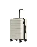 ANTLER - Logo Hard Shell Medium Suitcase - Durable, Lightweight & Expandable, 4 Spinner Wheels - Adjustable Handle, TSA Lock, 68cm - Arctic Grey