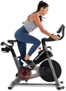 Proform Sport CX Exercise Bike with LCD Display and 16 digital resistance levels and Two 3 lb dumbbells for home workout on indoor stationary bike, 30 Day iFIT Membership - Black