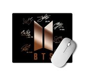 PrintingZone BTS BTS Army BTS Signature BTS Logo Printed Mouse pad for Computer Laptop and Gaming (9 inch X 7.5 inch)(B)