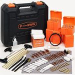 PERWIN Gun Cleaning Kit, 84PCS Universal Gun Cleaning Supplies for Pistol Handgun Shotgun Cleaning Kit with Reinforced Rods, Double-Ended Brushes, Tough Carry Case…