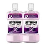 Listerine Total Care Milder Taste Mouthwash 500ml (Pack of 2)