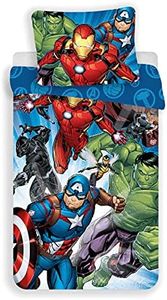 Marvel Avengers Bedding Set Duvet Cover 140 x 200 cm and One Pillowcase 70 x 90 cm