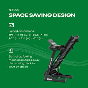 Reebok Jet 100x Treadmill – Folding Home Running Machine