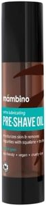 Mambino Organics Tea Tree Pre-Shave Oil - Natural, Moisturizing, Soothing Shaving Oil for Sensitive Skin, Vegan, Eco-Friendly - Unisex Smooth Shave with Apricot & Jojoba Oil, 2oz