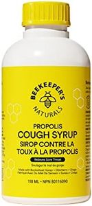 Propolis Honey Cough Syrup Daytime for Adults - by Beekeeper's Naturals - Elderberry, Bee Propolis, Buckwheat Honey - Immune Support & Throat Soothing, 4 oz