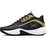 Under Armour Unisex-Adult Lockdown 7 Sneaker, (001) Black/Black/Metallic Gold, 16.5 Women/15 Men