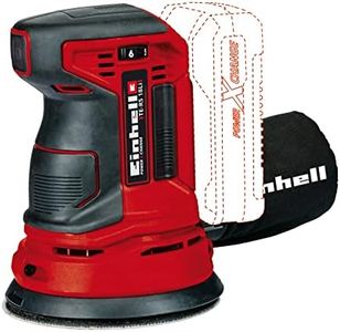 Einhell 4462012 Cordless 5" Random Orbit Sander TE-RS 18 Li-Solo Power X-Change (Lithium Ion, 18V, Sanding disc 5", 22,00 OPM, Soft Grip, incl. 1 x Sandpaper. Battery and Charger not Included)