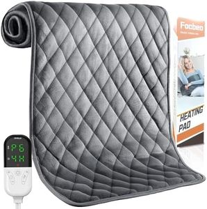 Heizkissen mit Abschaltautomatik, 80 x 40cm Wärmekissen mit 6 Temperaturstufen, Extra großes elektrisches Heizkissen für Rücken, Nacken, Schulter, Bauch und Knie, Maschinenwaschbar